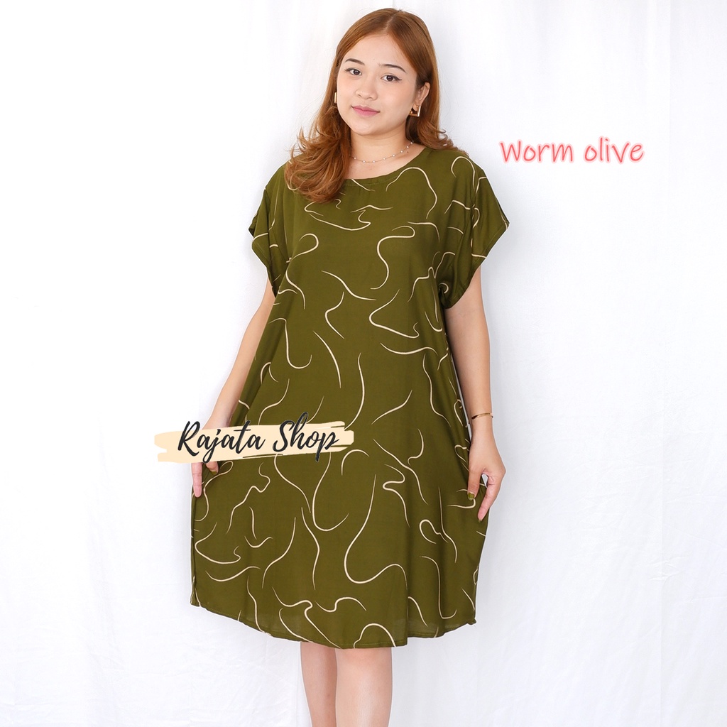 Daster Bali Dress Bali-DST WORM OLIVE