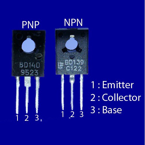 BD-139 BD-140 Transistor Pinout BD 139 NPN BD 140 PNP Televisi