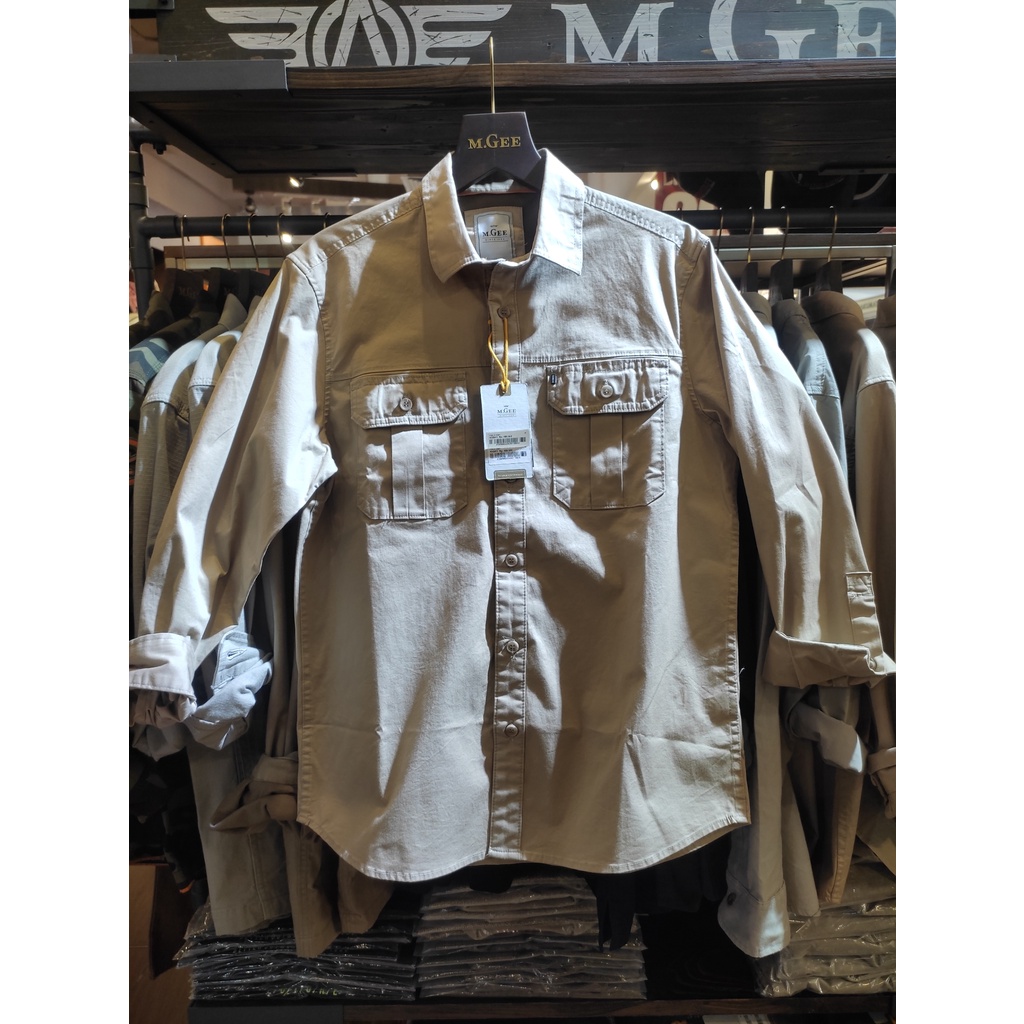 M.gee kemeja outdoor pria original