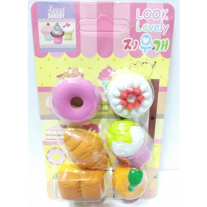 

Penghapus Eraser Alat Tulis Lucu Roti Tipe AY