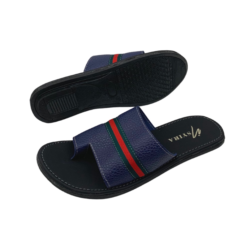 Insyira - Sandal Papirut Wanita Oktrina / Sandal Slop Wanita Non Slip Alas Hitam