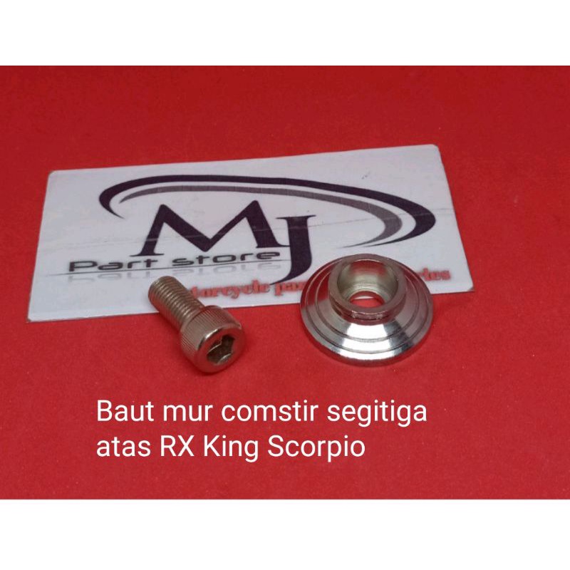 Baut mur comstir segitiga atas RX King Scorpio baud komstir