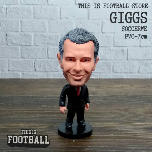Action Figure Soccerwe Kodoto Miniatur Mainan Bola Unik Ryan Giggs Coach Pelatih Manchester United