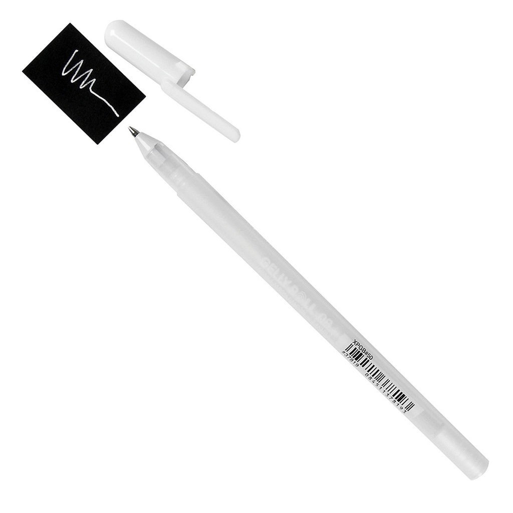 

SAKURA GELLY ROLL MEDIUM POINT WHITE XPGB08#50