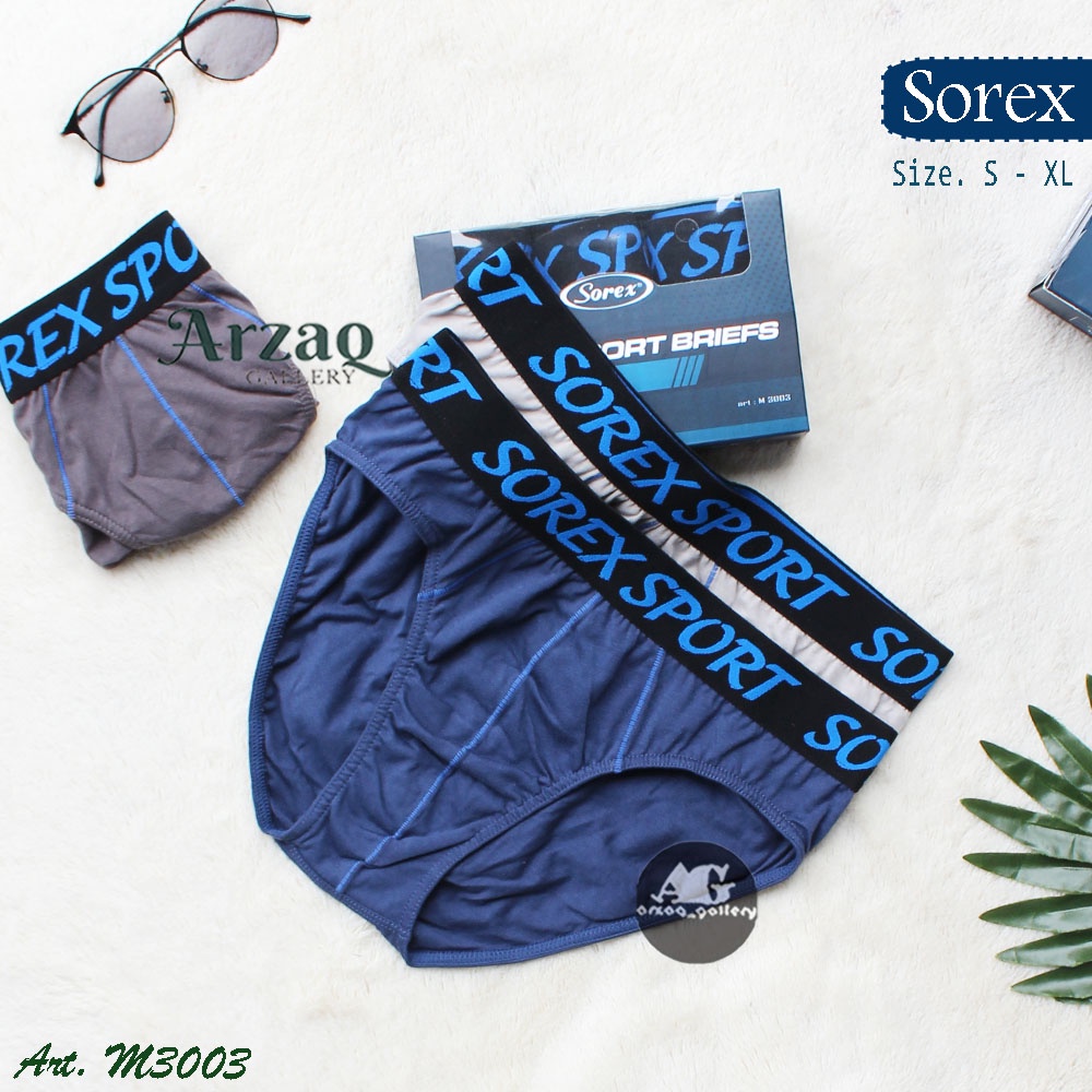 [3pcs] Celana dalam pria sorex M3003 | CD sorex pria | celana karet boxer | Boxer sorex