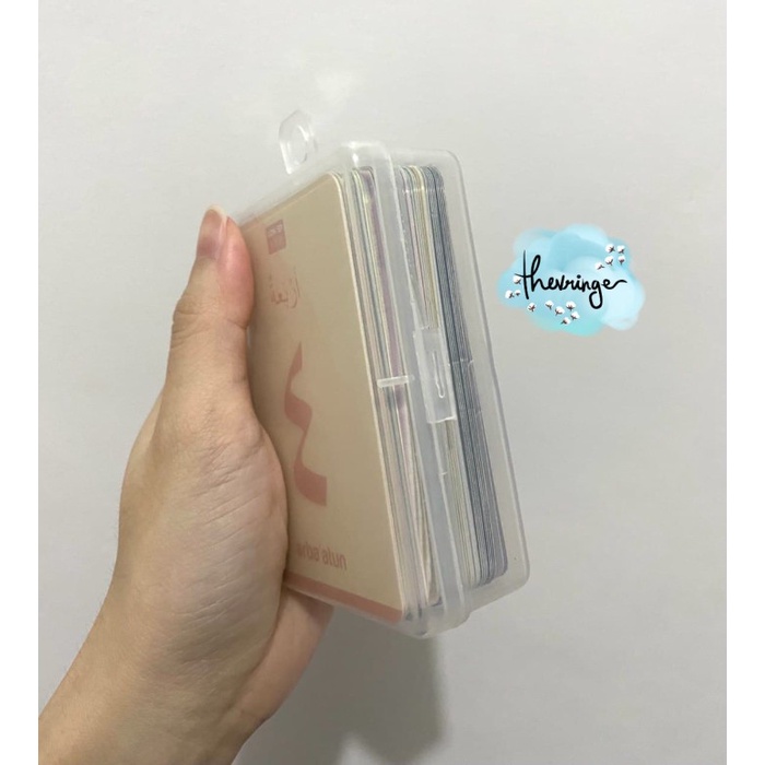 Kotak Flashcard Box Kosong Penyimpanan Flash card