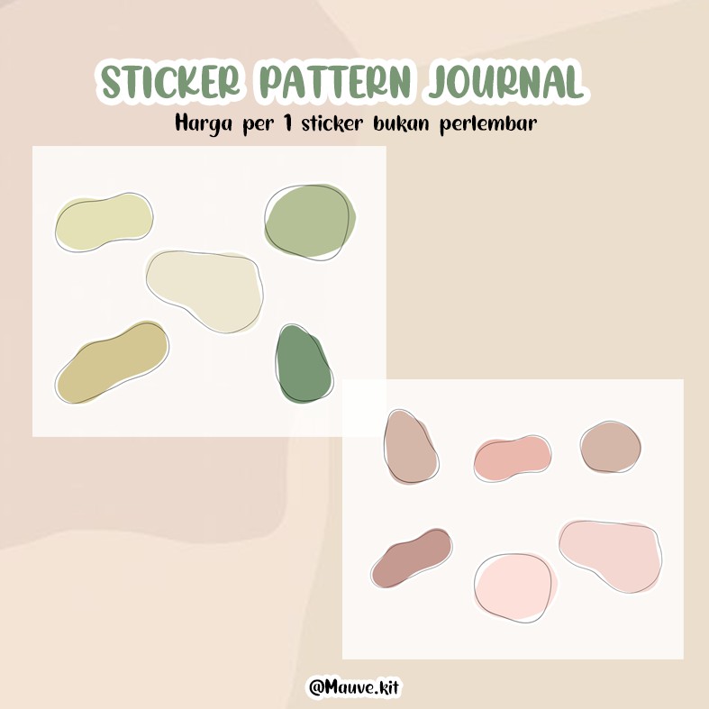 

[minimal 25 pcs] Sticker Patter Journal | Sticker aesthetic | Sticker Die Cut