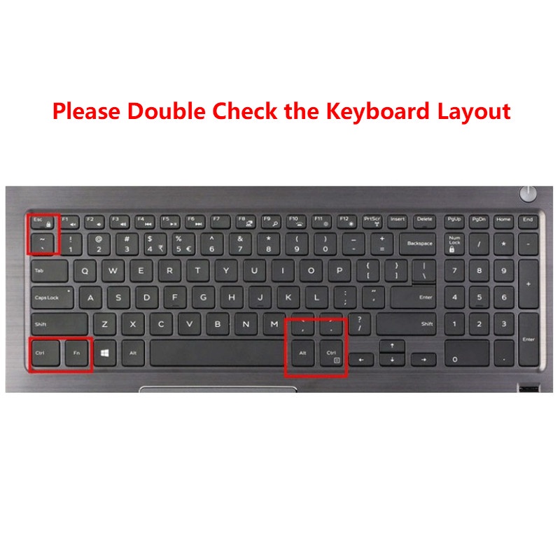 For 15.6 Inches Dell Inspiron 15 5000  15MD-4528S Soft Ultra-thin Silicone Laptop Keyboard Cover Protector