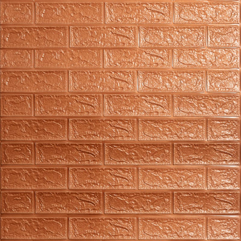 Termurah!!! Wallpaper 3D Foam Sticker Motif Bata Premium High Quality / Wallfoam Stiker Dinding Dekorasi Kamar Rumah-A-009 Cokelat tua