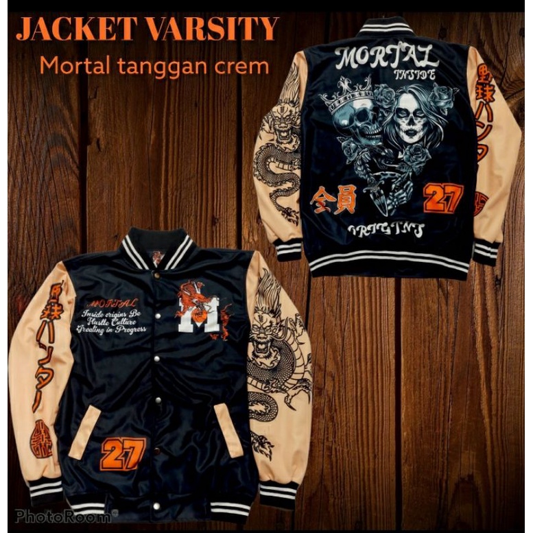 JACKET VARSITY BASEBAAL MOTIP TERBARU PRIA WANITA SAIZE L XL  - JAKET EVERYONE BAYAR DI TEMPAT-MORTAL INSIDE 27