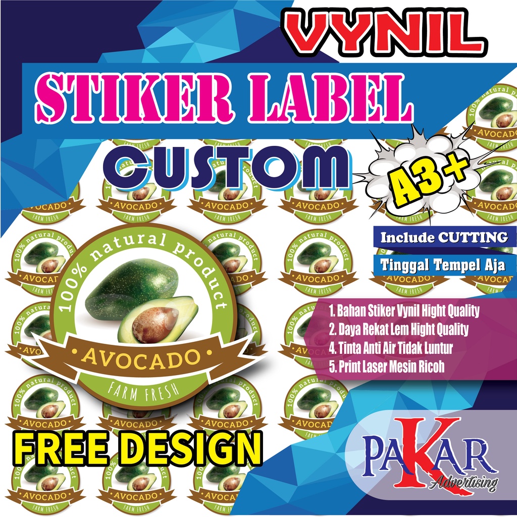 

Stiker Label Vinyl / Stiker Label Kemasan / Stiker Cutting Murah Jakarta