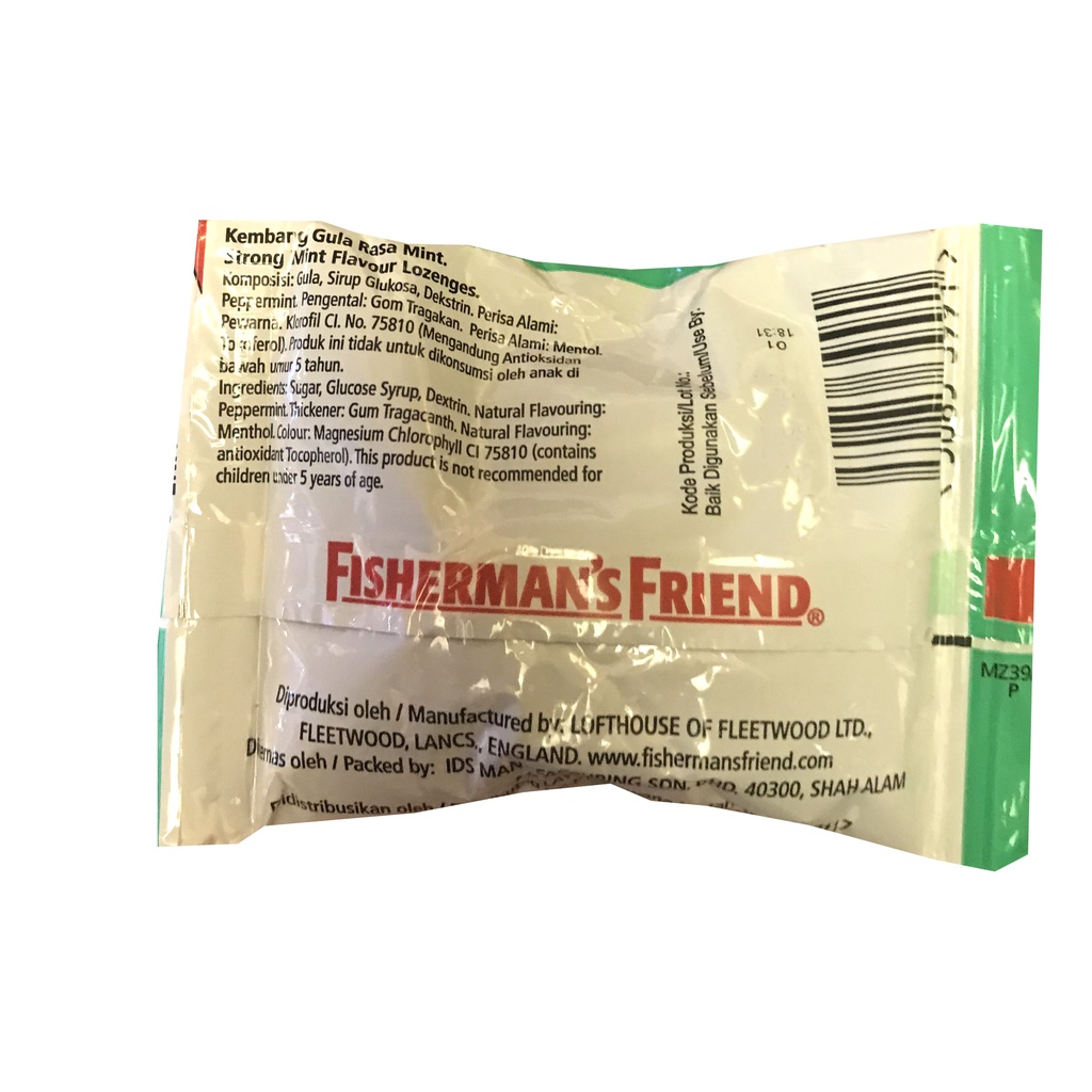 Fisherman's 25gr Friend Permen Pelega Tenggorokan Candy Mint Lozenges Fishermans