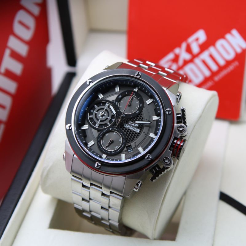 Jam Tangan Pria Expedition 6748 Rantai Original