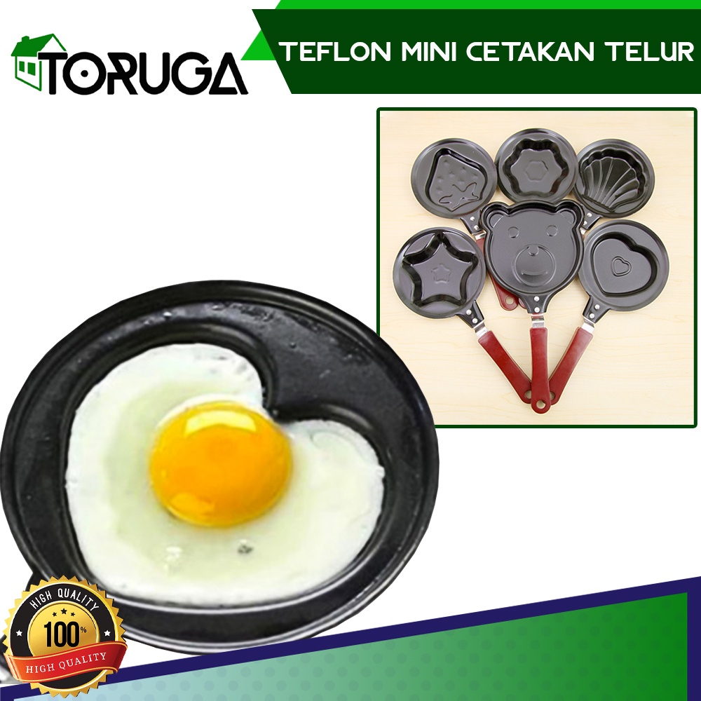 Teflon Mini Karakter Penggorengan Motif Anti Lengket Frying Pan Wajan Non Stick