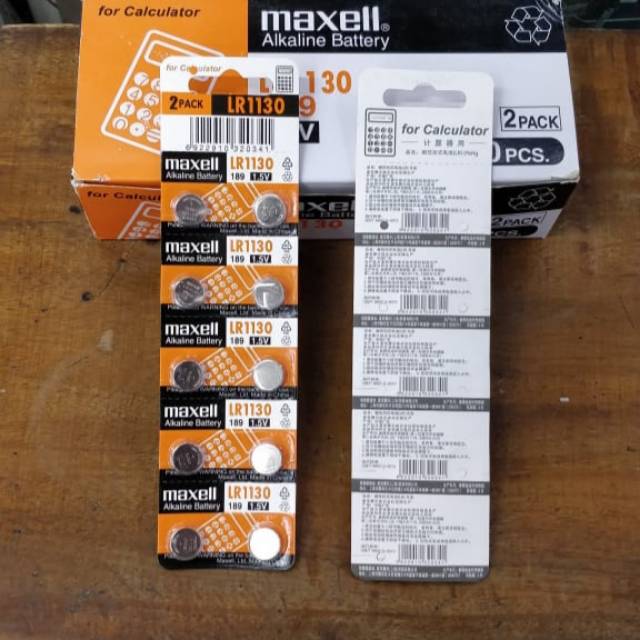 Baterai LR 1130 Maxell 1.5V Original Product Maxell LR1130