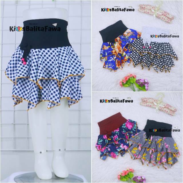 Gempita Skirt uk.1-2 tahun / Rok Balita Anak Perempuan Murah Rok Mini Skirt Bawahan Harian Grosir