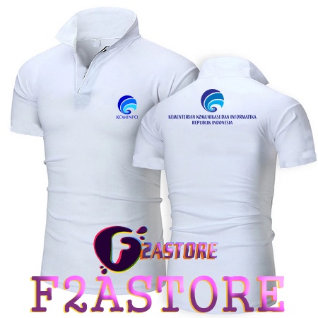 Kaos Kerah Model Baju Kerah KOMINFO F2ASTORE