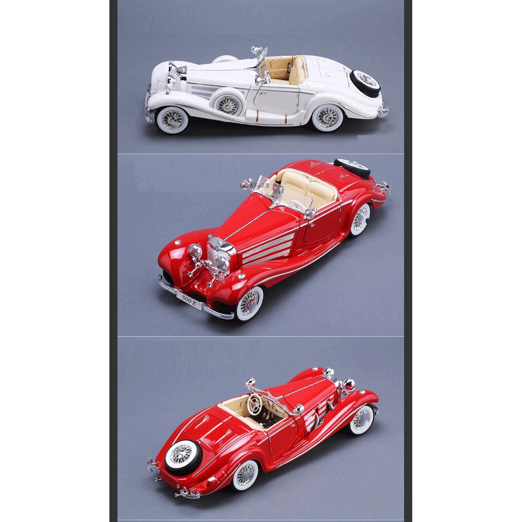Tercanggih Car Model 1 18 Scale Alloy Diecast Classic Car 1936 500k Metal Vehicle Collectible Shopee Indonesia