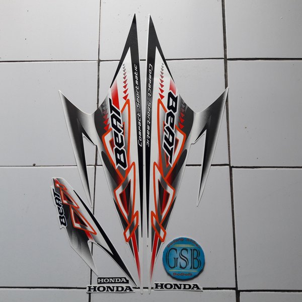 sticker striping beat karbu 2012 putih