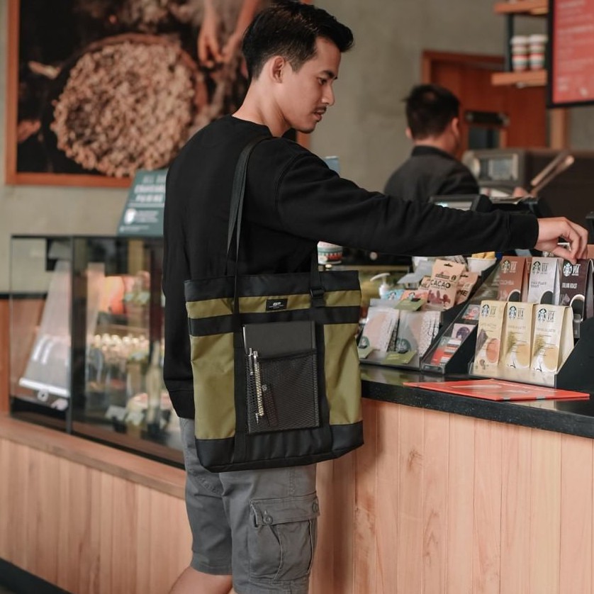 NANO GREEN |MNM x FSTP| Tas Selempang Jinjing Tote Bag Unisex ORI