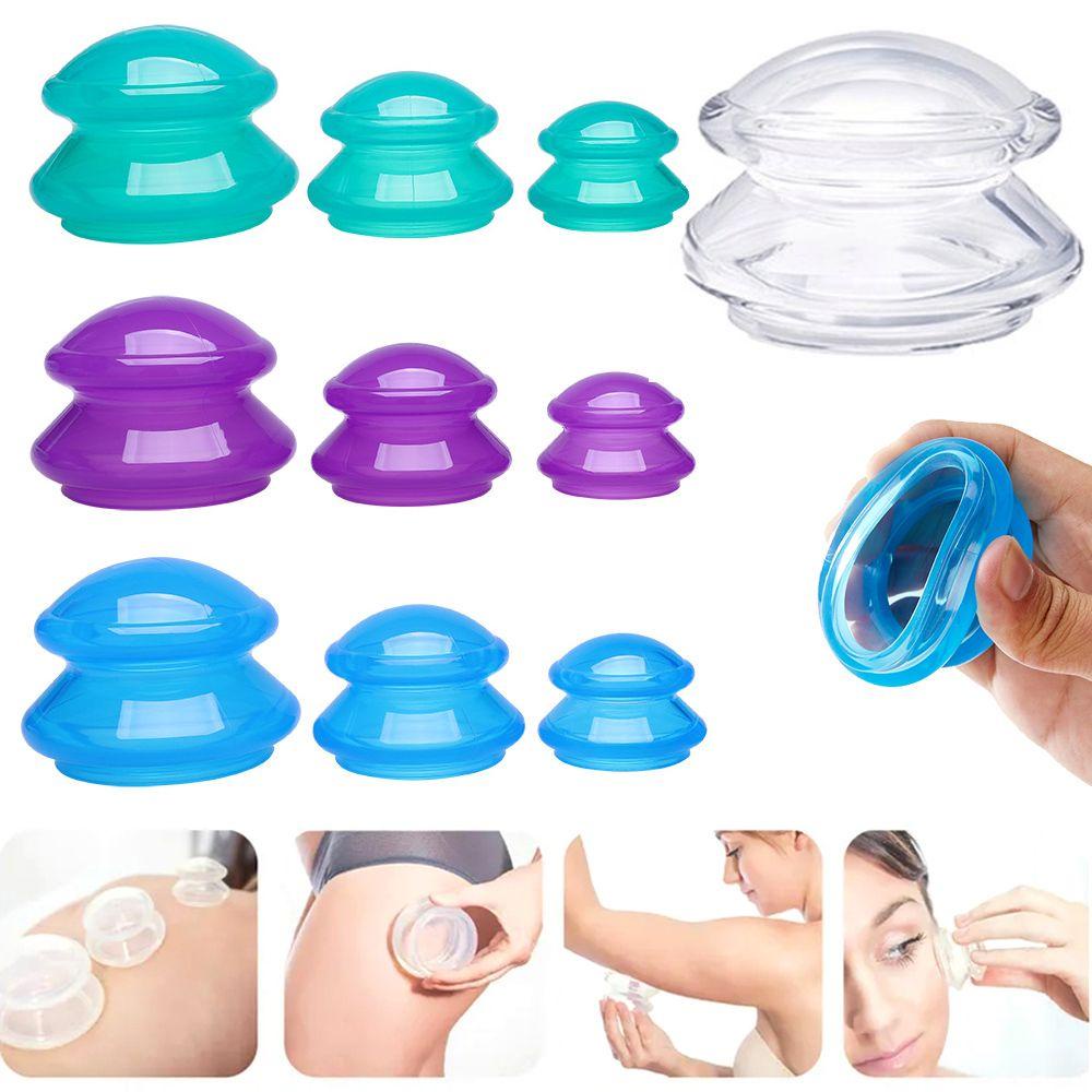 Agustinina Vacuum Cupping Tahan Lama Pereda Nyeri China Anti Selulit Sucker Gua Sha Body Massager Pijat Tubuh Jar Bekam Terapi Suction Cups Silikon