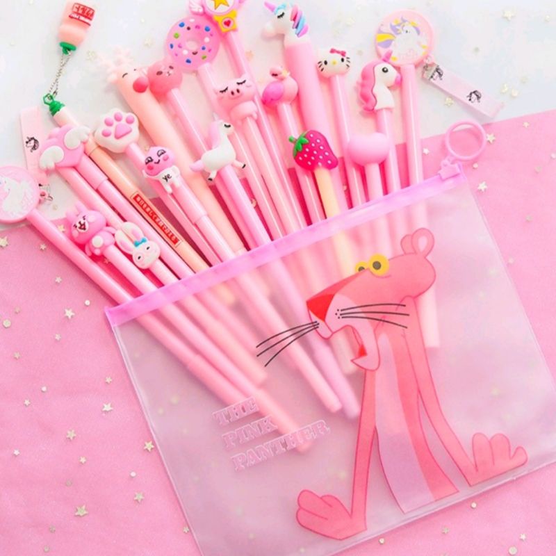 Pouch Kosmetik Pouch Serba Guna / Zipper Pouch / Tempat Pensil Transparant / Kotak Pensil