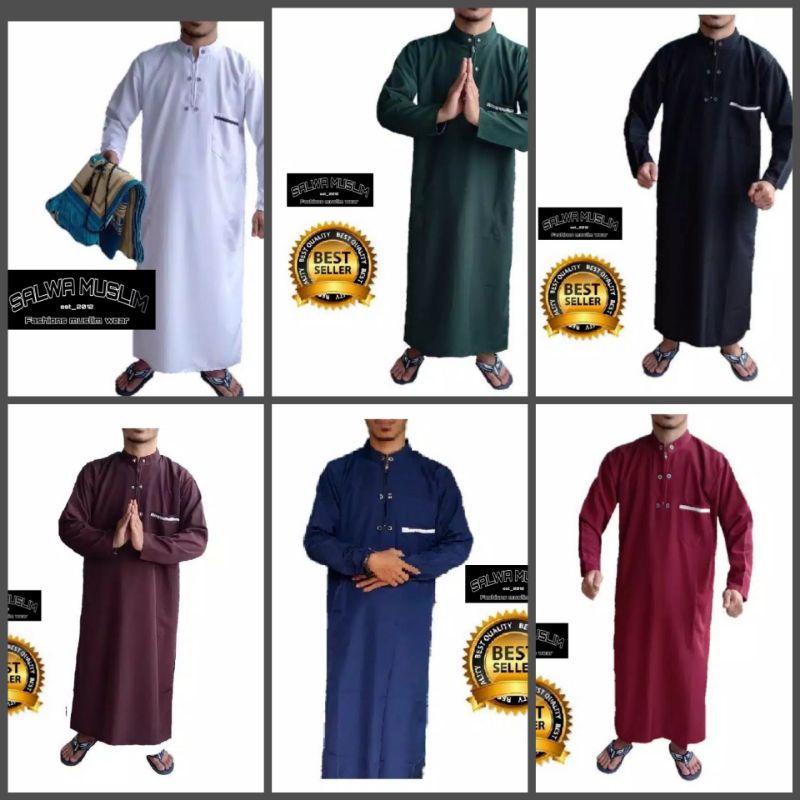 Jubah gamis pria jubah premium jubah gamis Arab jubah muslim gamis pria