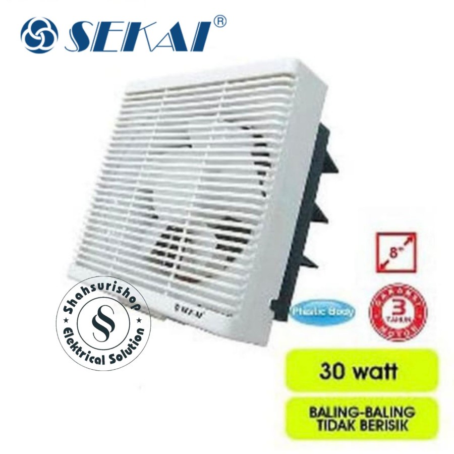 KIPAS EXHAUST FAN SEKAI WEF890 KIPAS ANGIN 2 ARAH 8 INCH 8&quot;