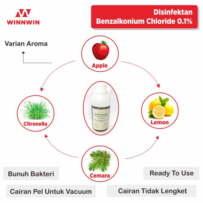 Disinfektan Beraroma Sereh / Lemongrass Disenfektan 500ml