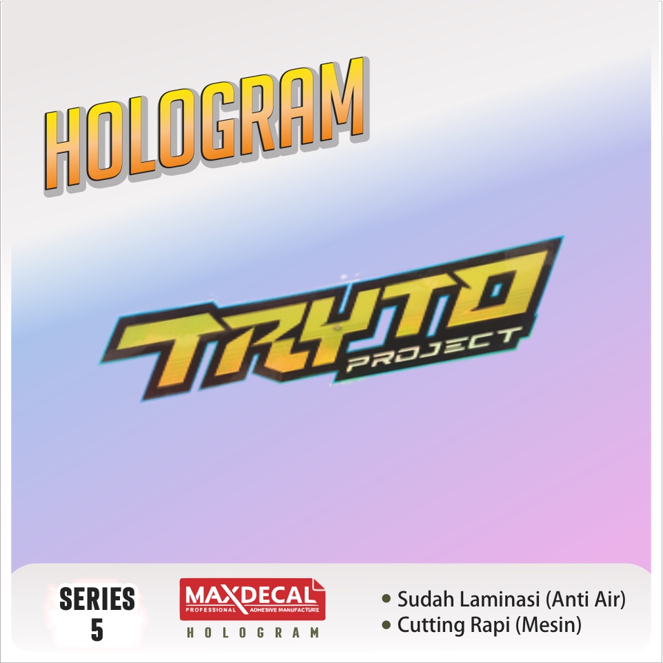 Sticker TRYTO PROJECT Terlaris Bijian/ Stiker Kata Kata Viral/ Stiker Racing/ Sticker Motor/ Stiker 