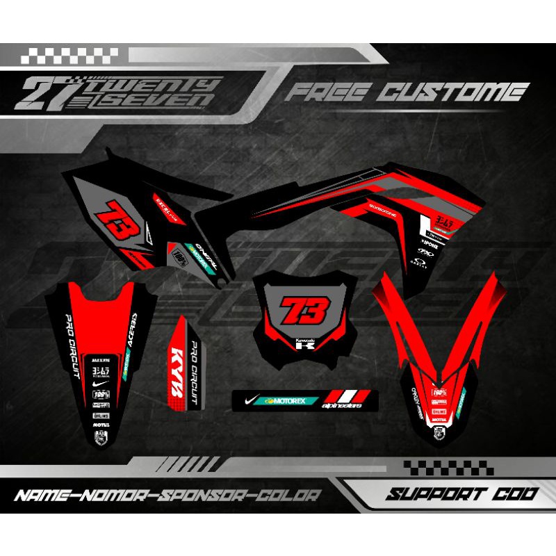 DECAL KX 250 DECAL KX 450 FULL BODY CUSTOME DESAIN