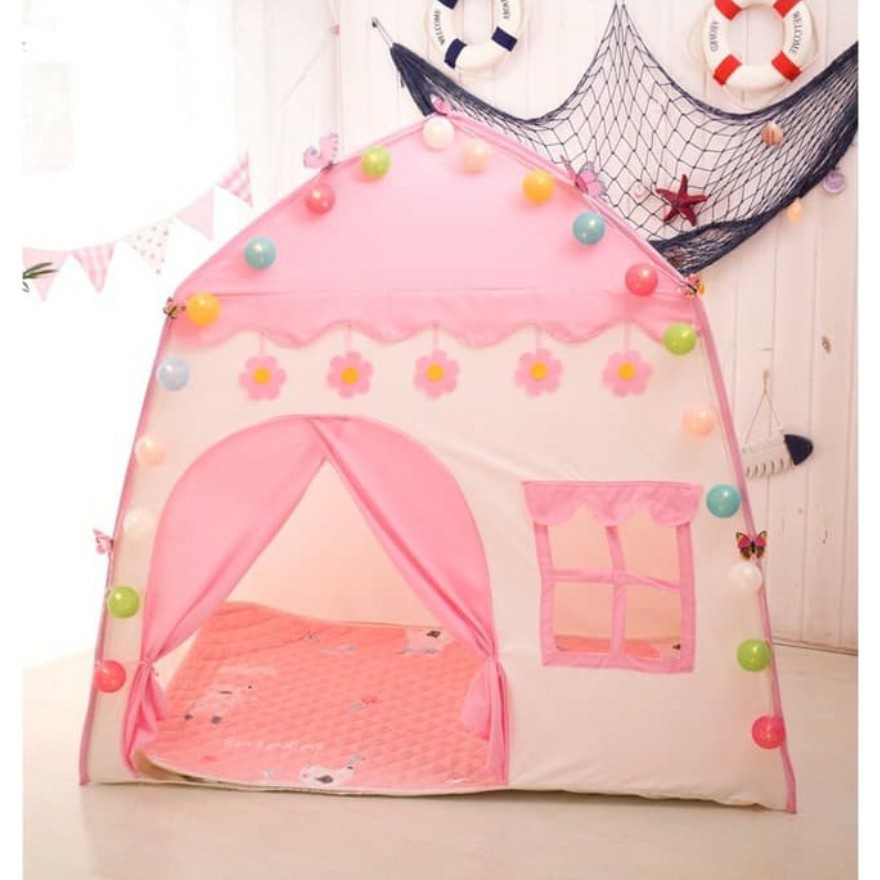 Tenda Anak Bentuk Model Rumah Window Tenda Bermain Princess Castle