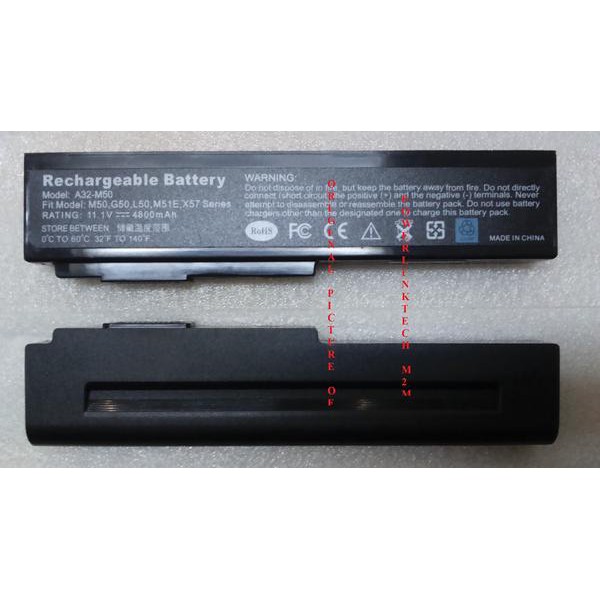 Baterai Asus M50 Series, N43 Series, G50 Series, G61 Series, , N61 Series/A32-M50,  A32-N61 - OEM