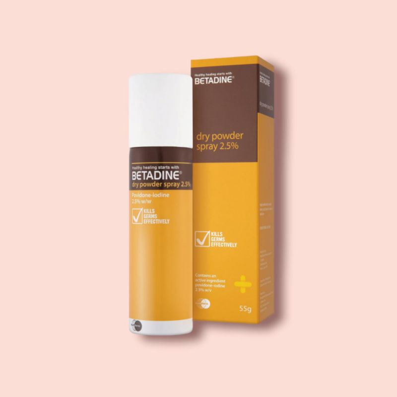 betadine dry powder spray 55gr