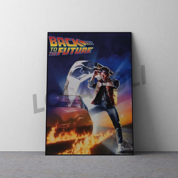 Hiasan Dinding Poster Kayu - Back To The Future