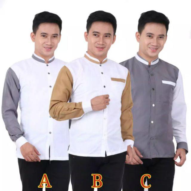 Kemeja Batik Lengan Pendek 021 Risna Batik Hrb026 Hem Batik Murah Seno Sogan Bakung Padi Manggar