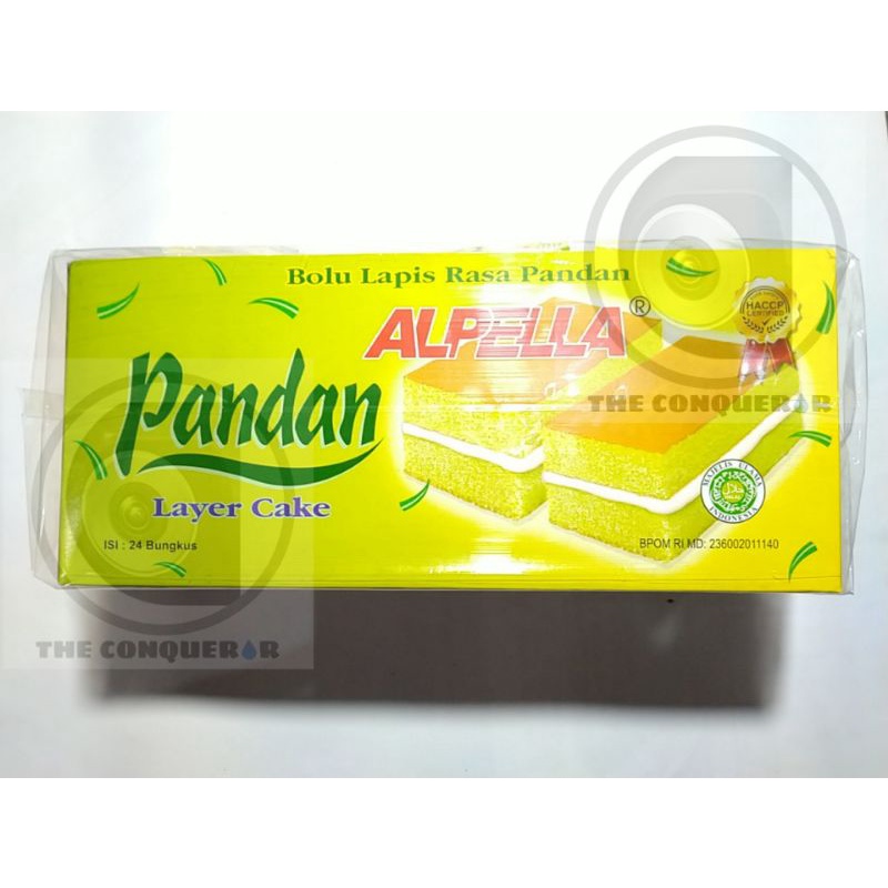

Alpella Pandan Bolu Lapis Layer Cake isi 24 bungkus Apela Alpela