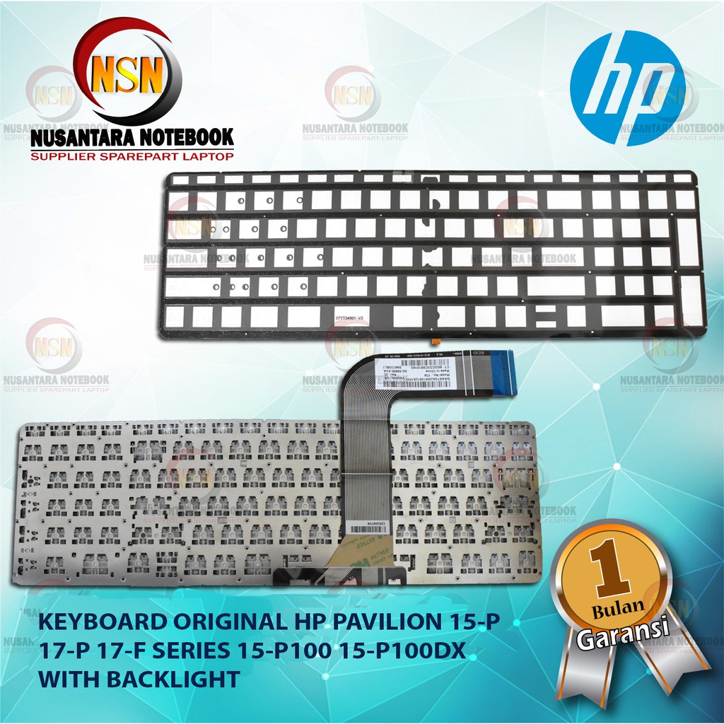 Keyboard Original HP Pavilion 15-P 17-P 17-F Series With BackLight