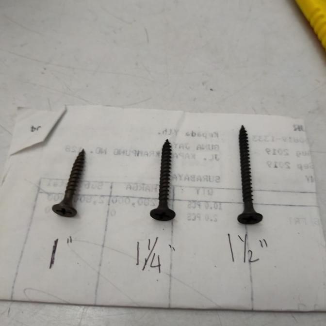 ~~~~~] Sekrup gypsum 1 1/4 inch. sekrup hitam baja