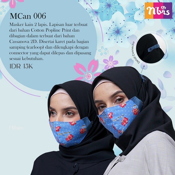 MASKER TERBARU NIBRAS MCan 06 ORIGINAL KAIN