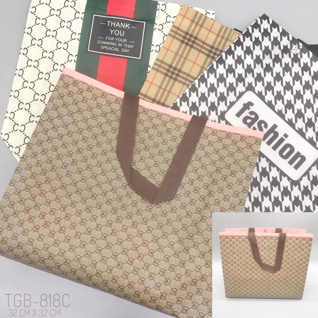 

louishop.PAPER BAG KANTONGAN MOTIF BRANDED BAHAN PLASTIK Paper Bag Craft