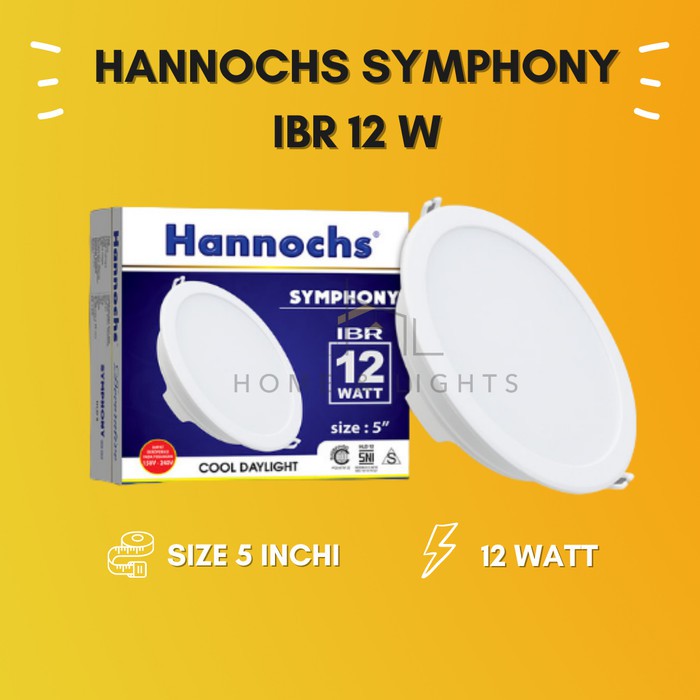 Lampu Downlight Hannochs Symphony 12W IBR / Inbow