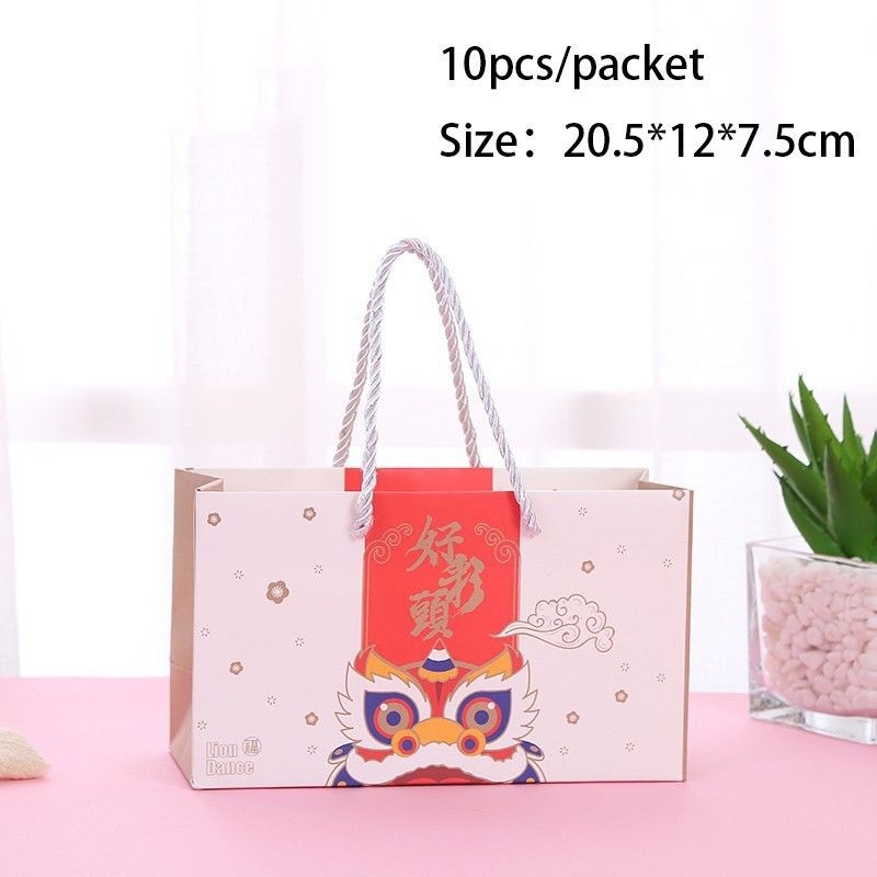 

Kotak Dus Box Paper Bag Kemasan Kue Nastar Imlek Barongsai CNY