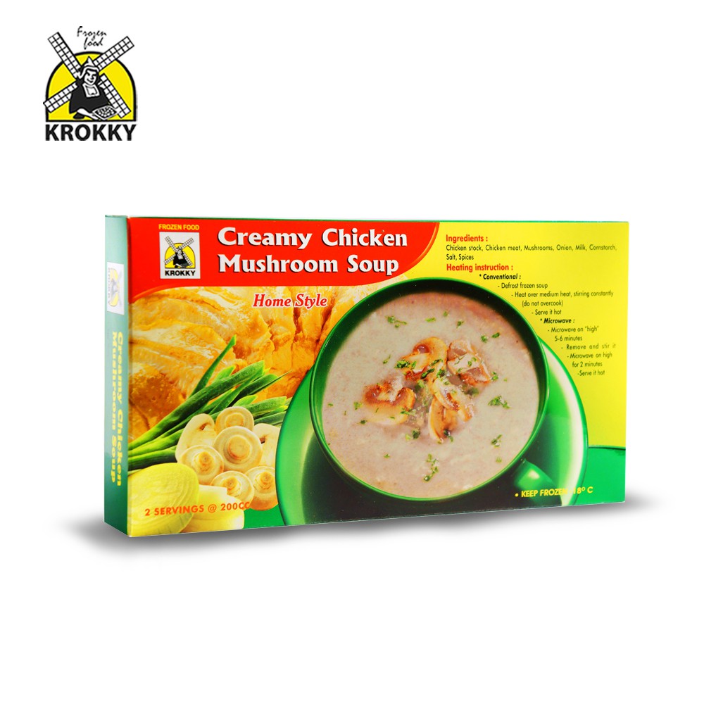 

Krokky Frozen Soup - Sup Krim Ayam Jamur (2x200cc)