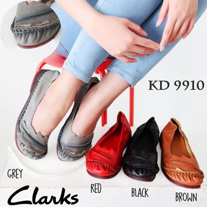 Sepatu wanita clarks original/sepatu kulit wanita/clarks KD9910 Termurah