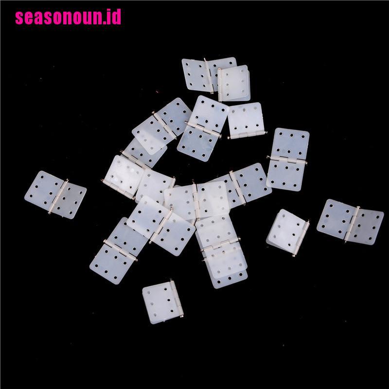 【seasonoun】20pcs 27*16mm Nylon Plane Hinge for RC Airplane DIY Accessories