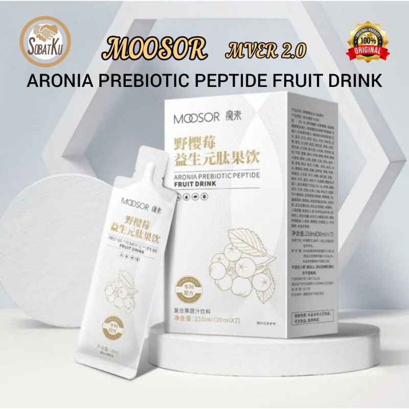 MOOSOR MVER 2.0 Aronia Probiotic Peptide Fruit Drink Slimming Detox / Fat Burning / Weight Loss - Pe