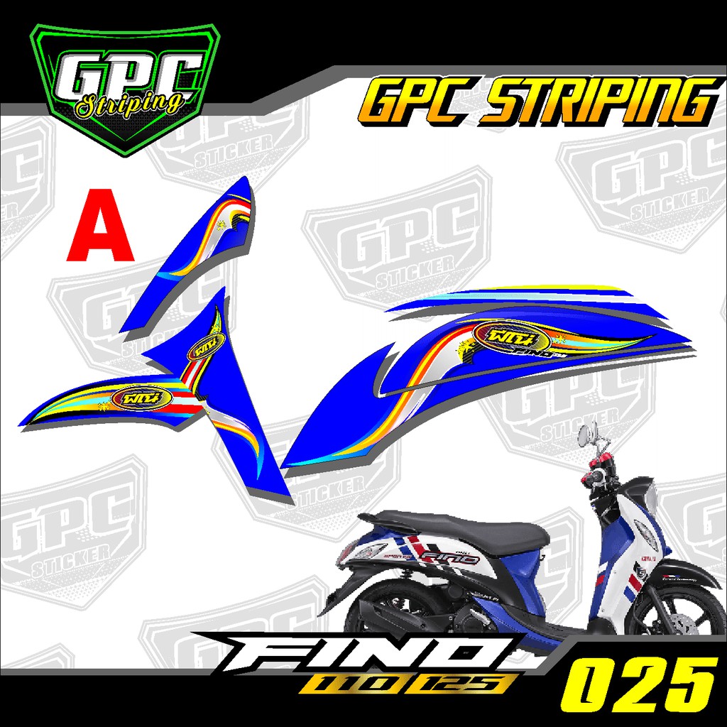 Sticker Striping FINO FI SEMI FULL VARIASI MOTOR - Decal stiker FINO GPC 025