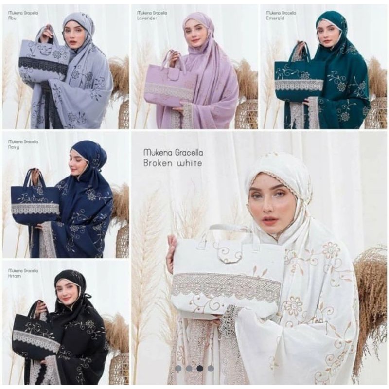 MUKENA GRACELLA KATUN RAYON JUMBO TERBARU 01