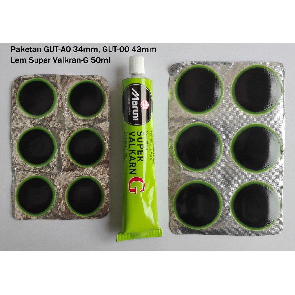 

Karet Tambal Ban Maruni GUT-A0 34mm GUT-00 43mm-Lem 50ml
